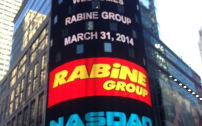 Chicago Innovation Award Winner Rabine Group Rings NASDAQ Closing Bell